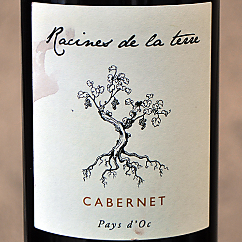 Racines de la Terre 2009 Pays d'Oc Cabernet 750ml Wine Bottle