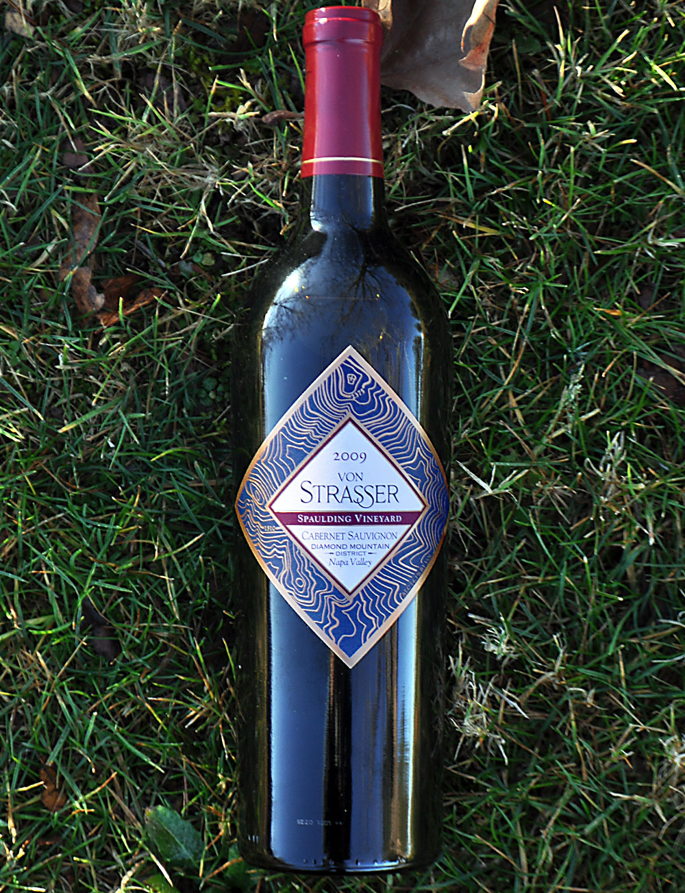 von Strasser Winery 2009 Spaulding Vineyard Cabernet Sauvignon 750ml Wine Bottle