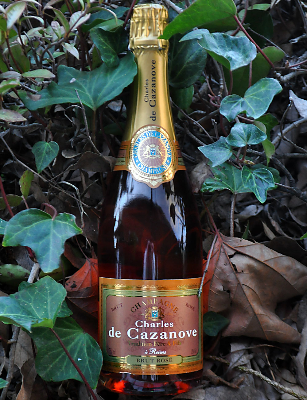 Charles de Cazanove NV Brut Rosé Champagne 750ml Wine Bottle