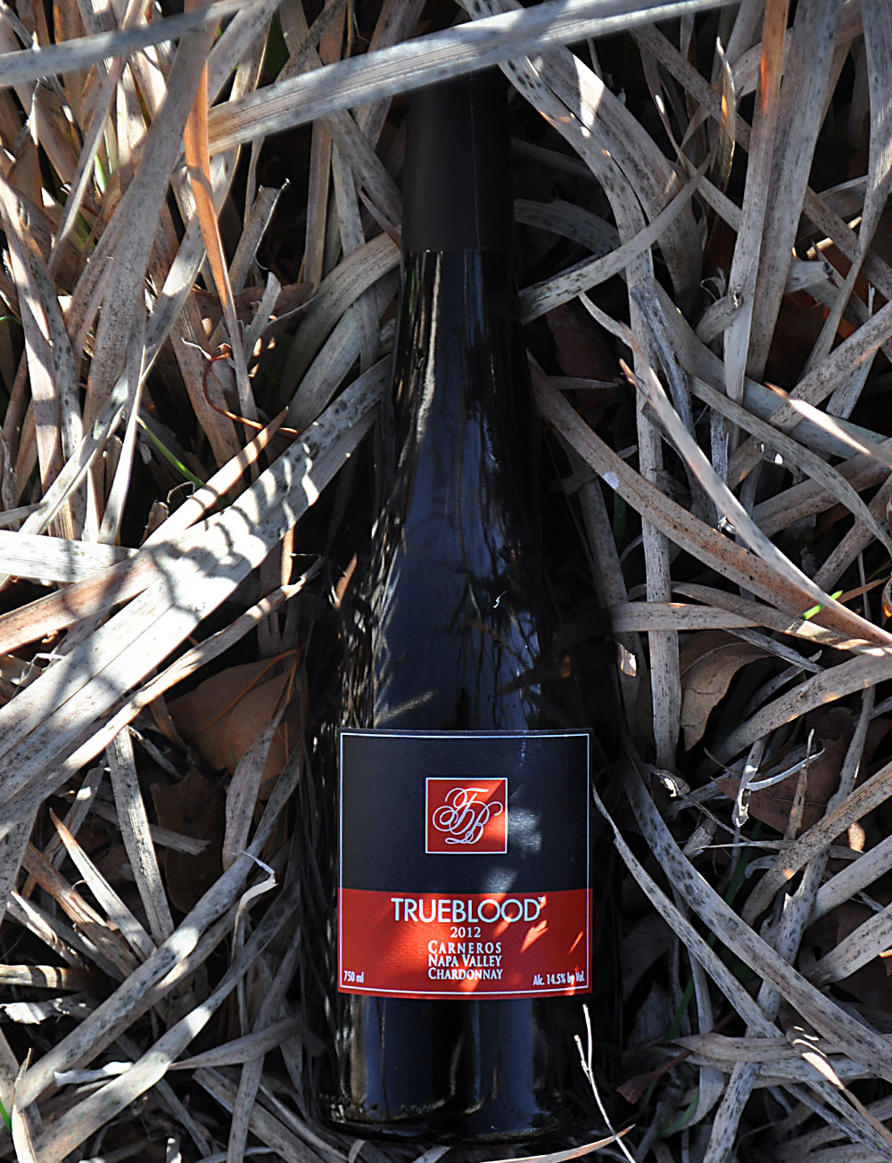 Vampire Vineyards 2012 TRUEBLOOD Carneros Napa Valley Chardonnay 750ml Wine Bottle