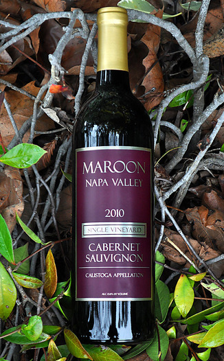 Maroon 2010 Single Vineyard Calistoga Appellation Cabernet Sauvignon 750ml Wine Bottle