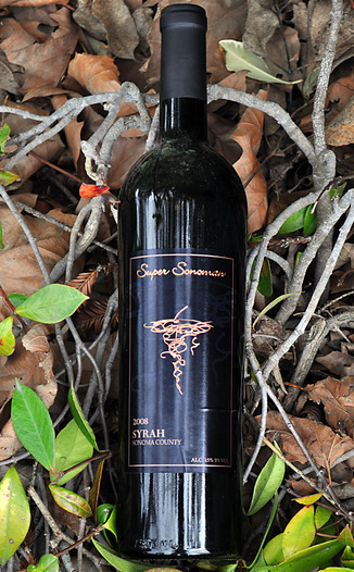 Super Sonoman 2008 Sonoma County Syrah 750ml Wine Bottle