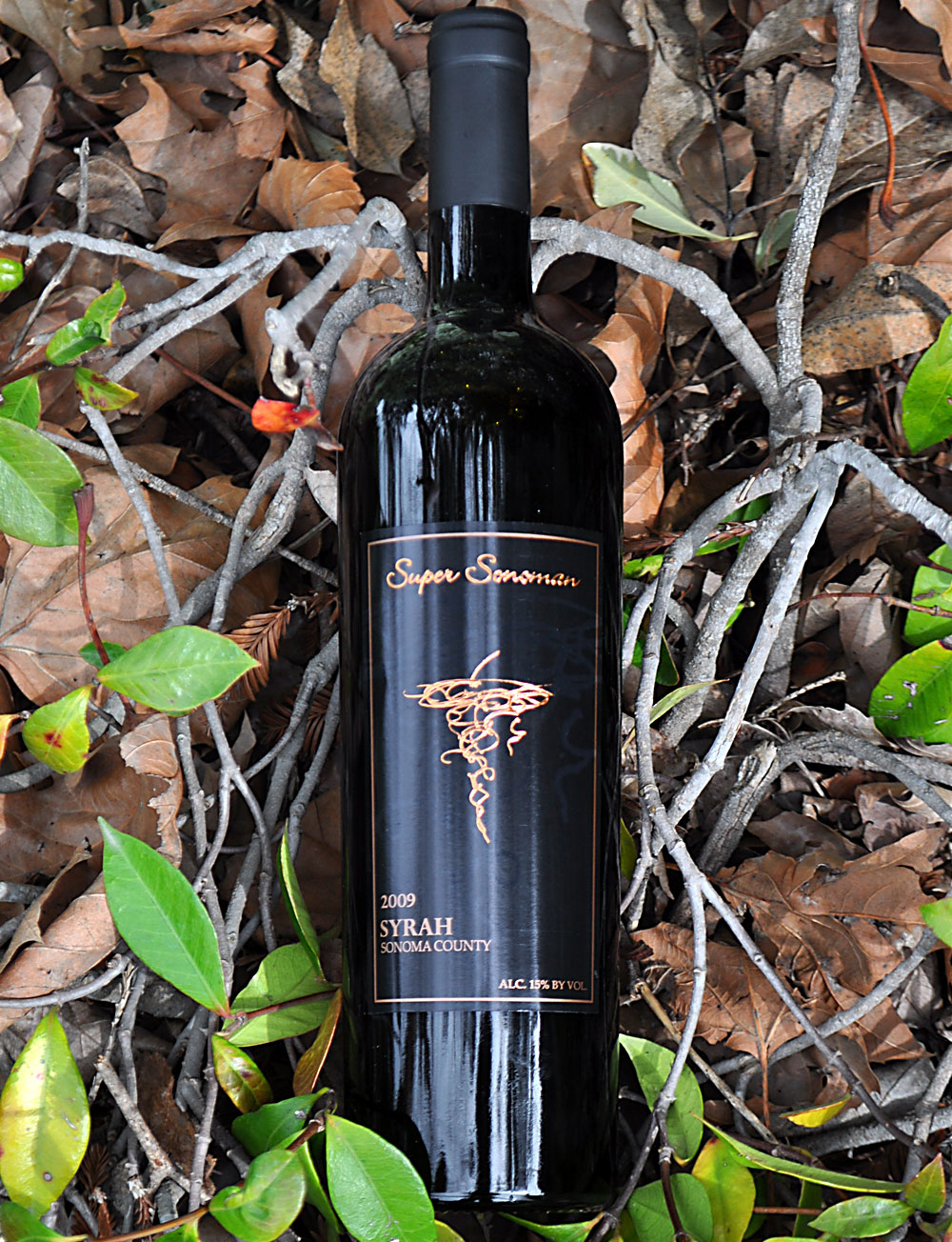 Super Sonoman 2009 Sonoma County Syrah 750ml Wine Bottle