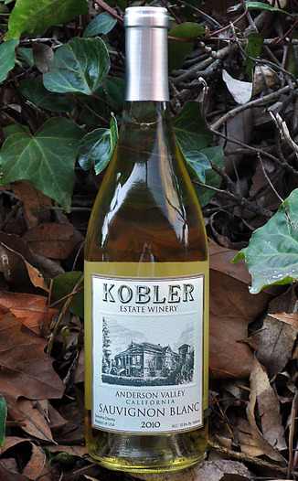 Kobler Estate Winery 2010 Anderson Valley Sauvignon Blanc 750ml Wine Bottle