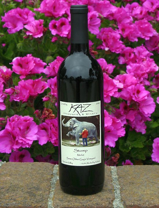 Kaz Winery 2006 Stomp - Merlot 750ml Wine Bottle