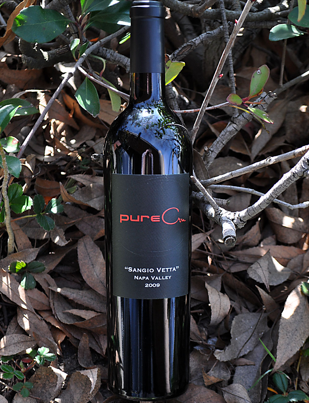 pureCru Wines 2009 Napa Valley Sangio Vetta Sangiovese 750ml Wine Bottle