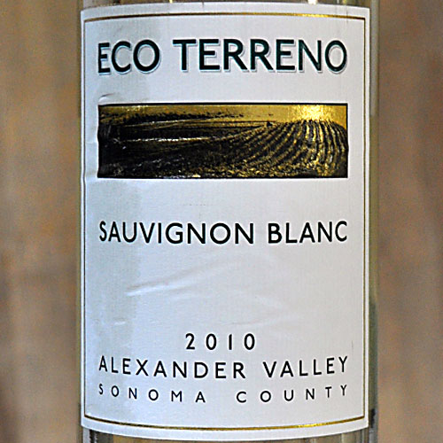 Eco Terreno 2010 Alexander Valley Sauvignon Blanc 750ml Wine Bottle