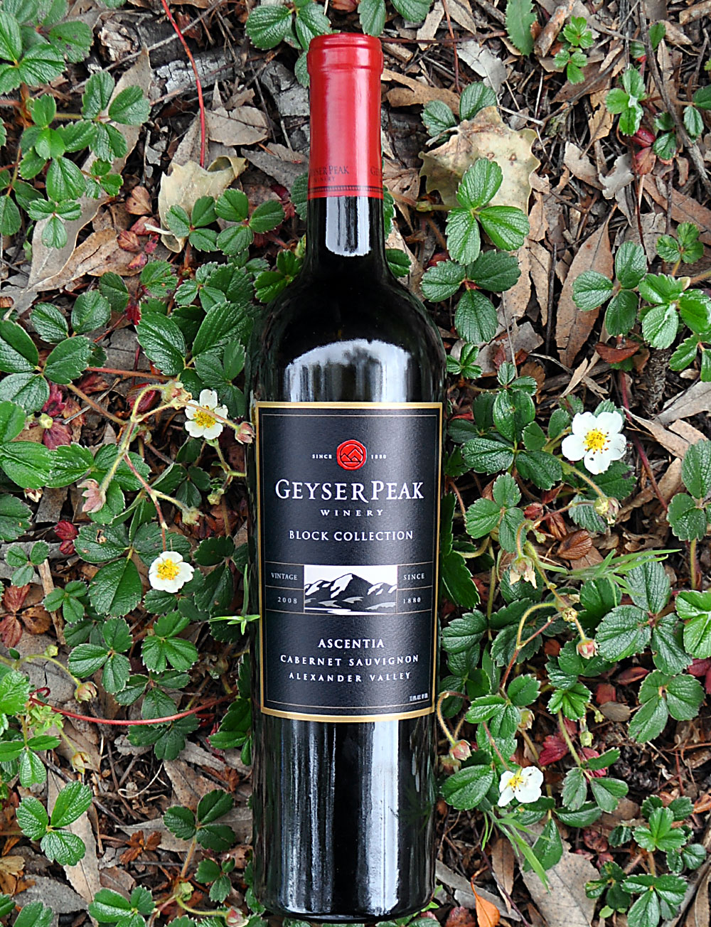 Geyser Peak Winery 2008 Ascentia Alexander Valley Cabernet Sauvignon 750ml Wine Bottle