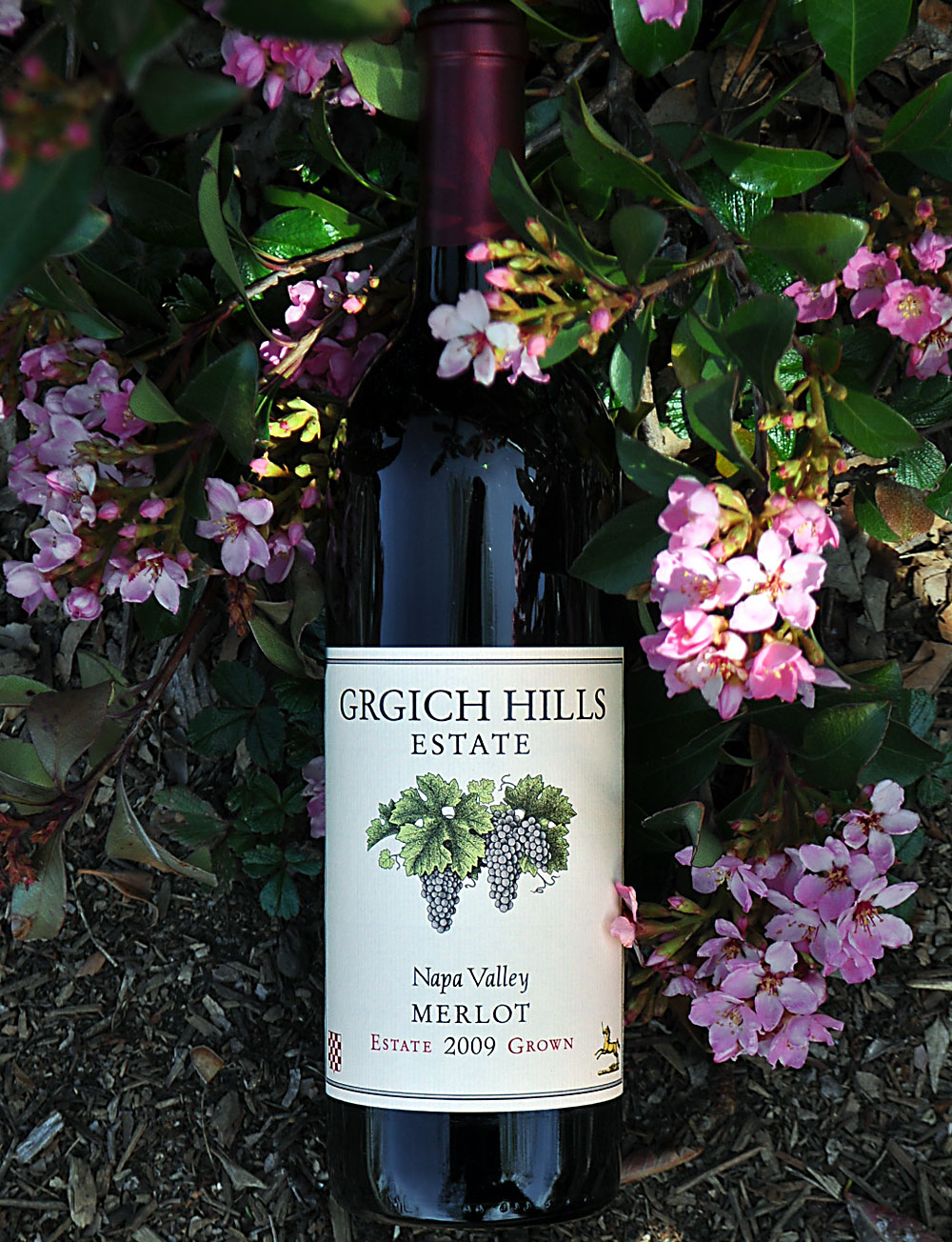 Grgich Hills Estate 2009 Napa Valley Merlot 750ml Wine Bottle