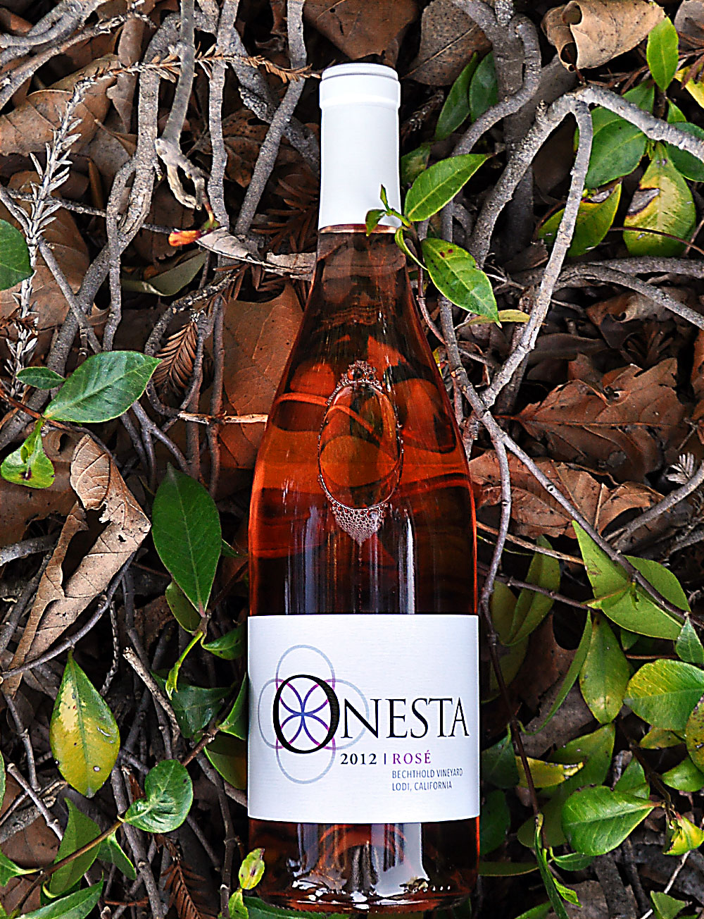 Onesta Wines 2012 Bechthold Vineyard Rose 750ml Wine Bottle