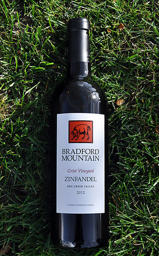 Bradford Mountain Winery 2012 Grist Vineyard Dry Creek Valley Zinfandel 750ml Wine Bottle