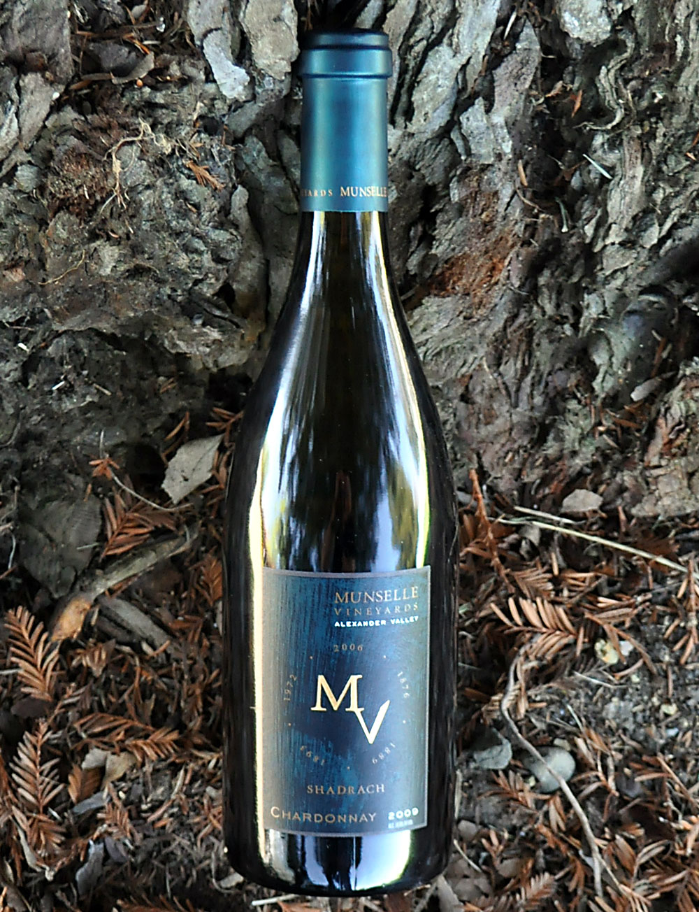 Munselle Vineyards 2009 Alexander Valley Chardonnay 750ml Wine Bottle