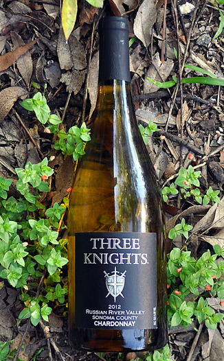 Three Knights Vineyards 2012 Russian River Valley Chardonnay 750ml Wine Bottle