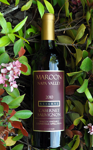 Maroon 2010 Reserve Coombsville Napa Cabernet Sauvignon 750ml Wine Bottle