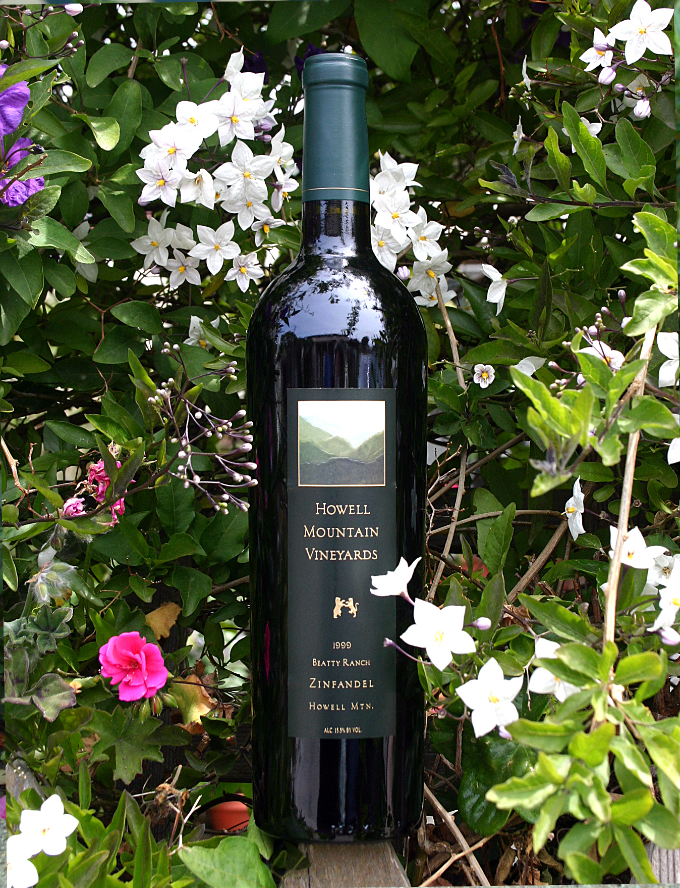 Howell Mountain Vineyards 1999 Beatty Ranch Zinfandel 750ml Wine Bottle