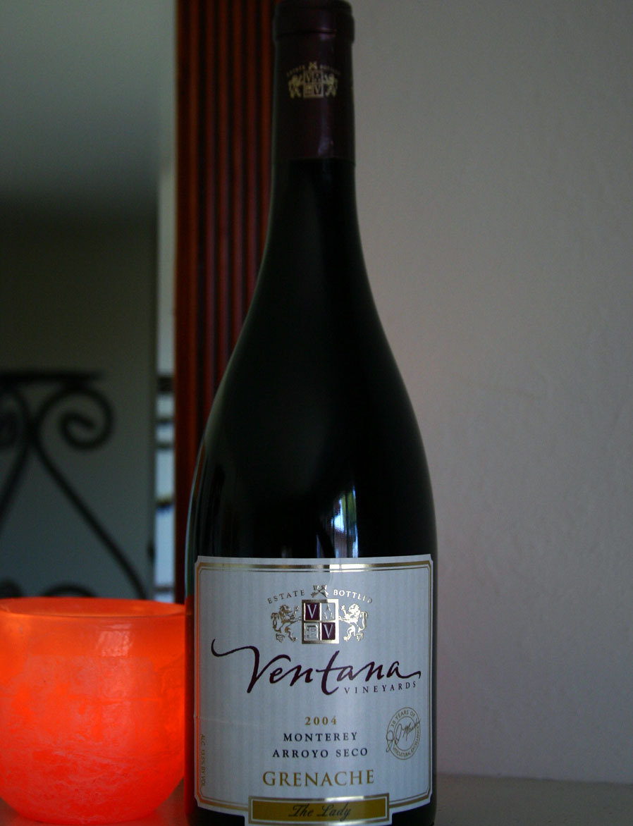 Ventana Vineyards 2004 Grenache - "The Lady" 750ml Wine Bottle
