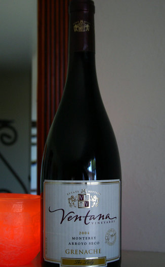Ventana Vineyards 2004 Grenache - "The Lady" 750ml Wine Bottle