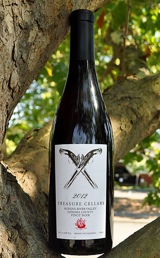 Treasure Cellars 2012 Russian River Valley Pinot Noir 750ml Wine Bottle