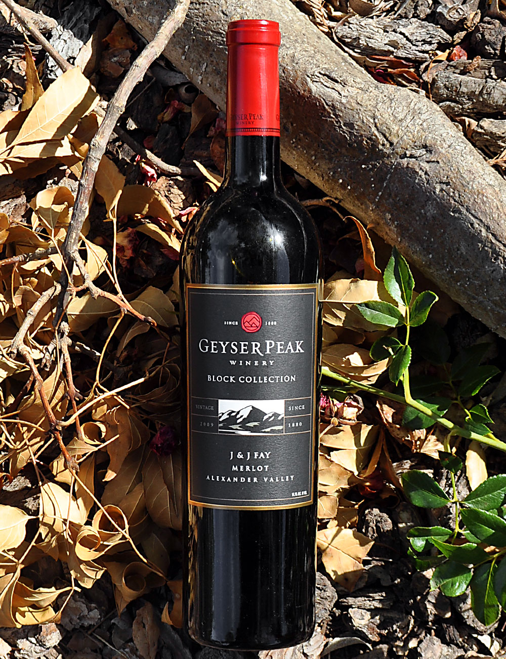Geyser Peak Winery 2009 J&J Fay Ranch Alexander Valley Merlot 750ml Wine Bottle