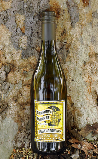 Farmer's Market Wine Co. 2011 Gisborne Chardonnay 750ml Wine Bottle