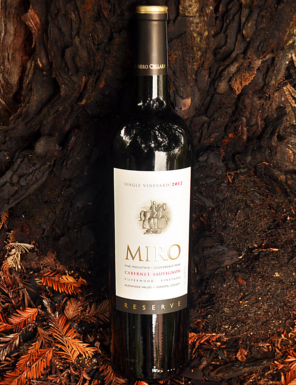 Miro Cellars 2012 Silverwood Vineyard Reserve Cabernet Sauvignon 750ml Wine Bottle