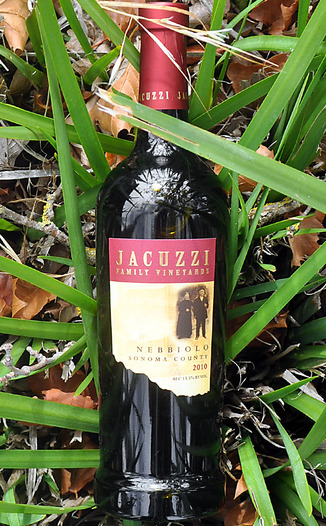 Jacuzzi Family Vineyards 2010 Sonoma County Nebbiolo 750ml Wine Bottle