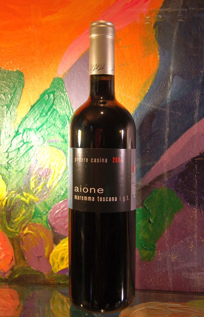 Podere Casina 2004 Aione - Maremma Toscana - Super Tuscan 750ml Wine Bottle