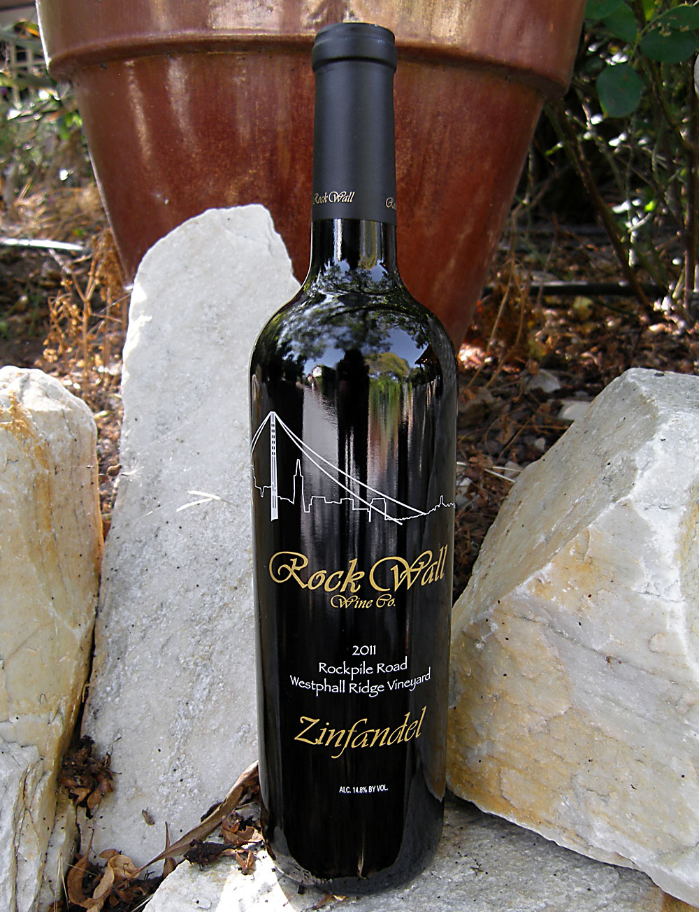 Rock Wall Wine Co. 2011 Rockpile Road Westphall Ridge Vineyard Zinfandel 750ml Wine Bottle