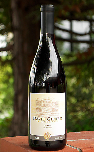 David Girard Vineyards 2011 El Dorado Syrah 750ml Wine Bottle