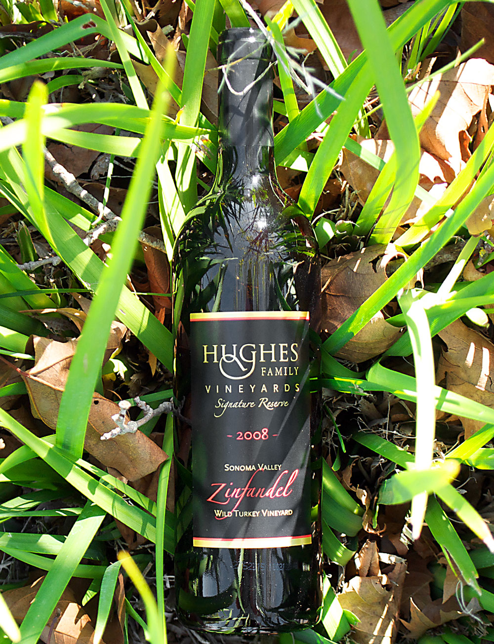 Hughes Family Vineyards 2008 Sonoma Valley Signature Reserve Zinfandel 750ml Wine Bottle