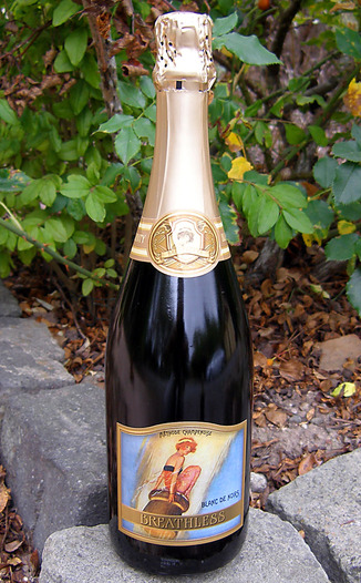 Breathless Wines NV Méthode Champenoise Blanc de Noirs 750ml Wine Bottle