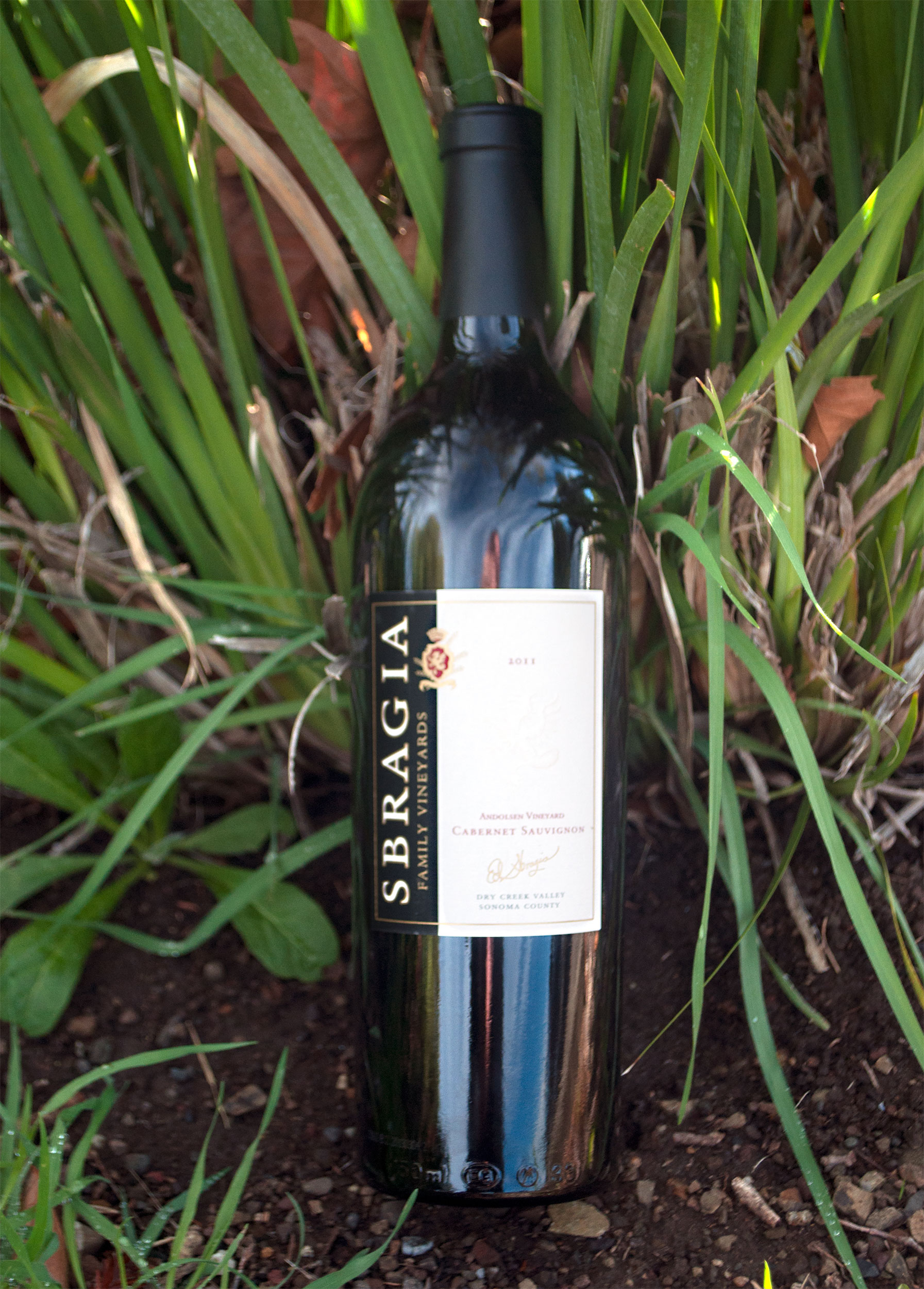 Sbragia Family Vineyards 2011 Andolsen Vineyard Cabernet Sauvignon 750ml Wine Bottle