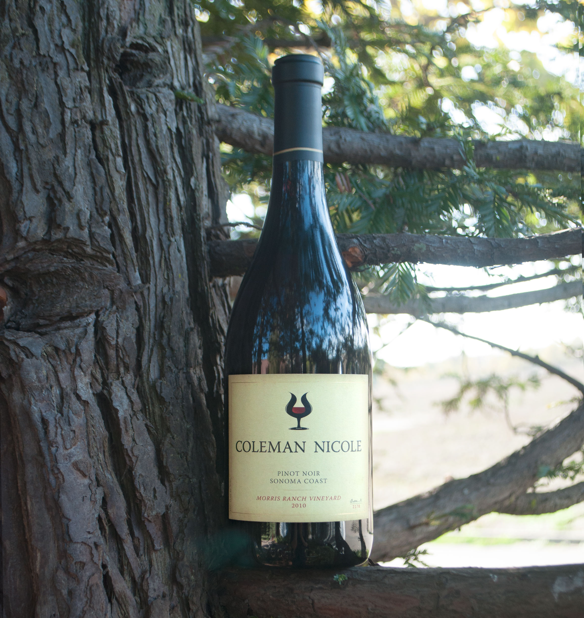 Coleman Nicole 2010 Morris Ranch Sonoma Coast Pinot Noir 750ml Wine Bottle
