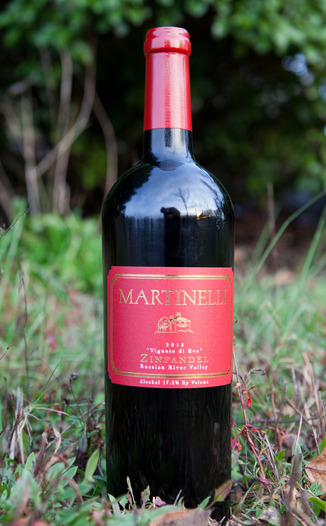 Martinelli 2012 Vigneto di Evo  Russian River Valley Zinfandel 750ml Wine Bottle