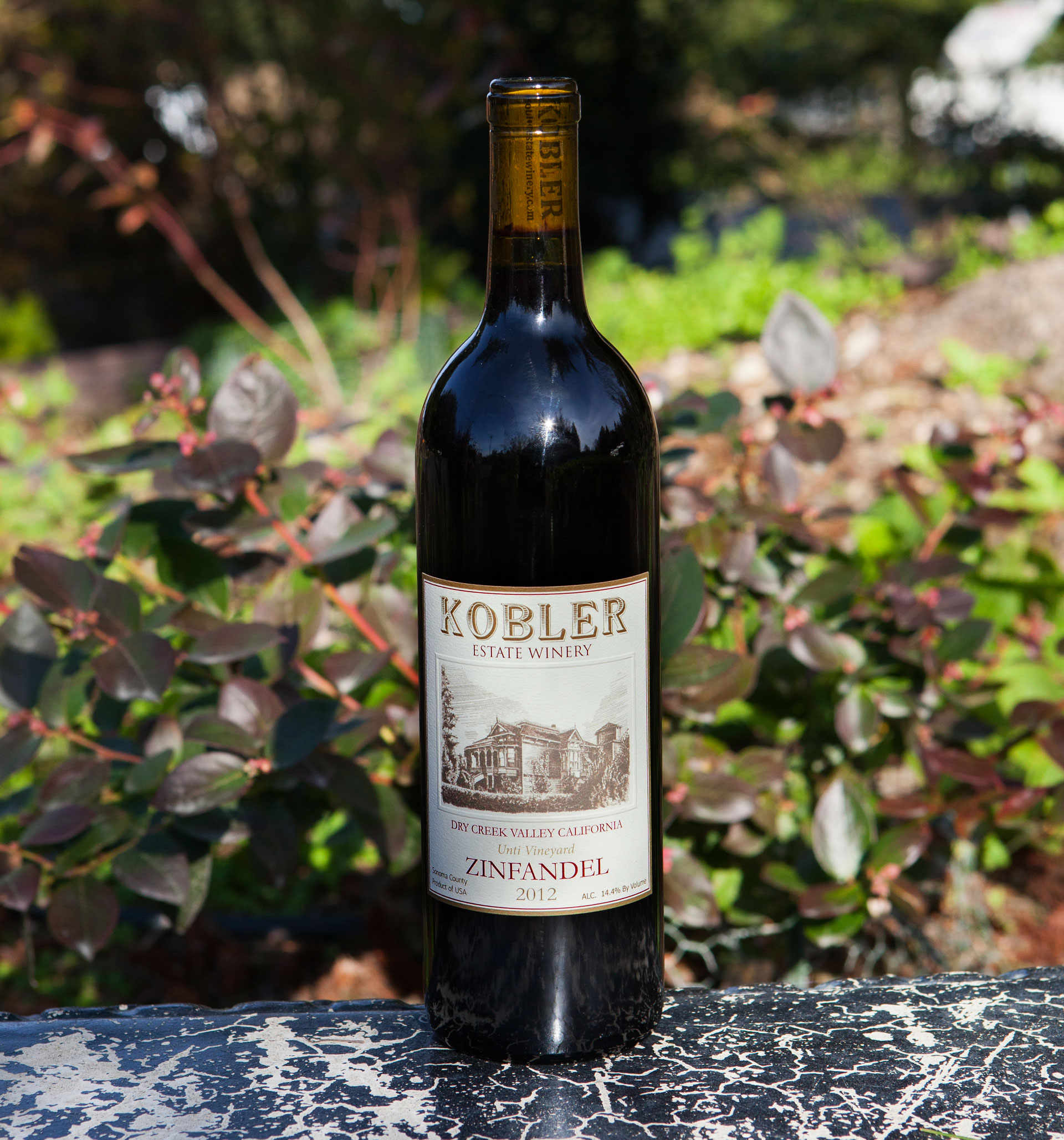 Kobler Estate Winery 2012 Dry Creek Valley Zinfandel 750ml Wine Bottle