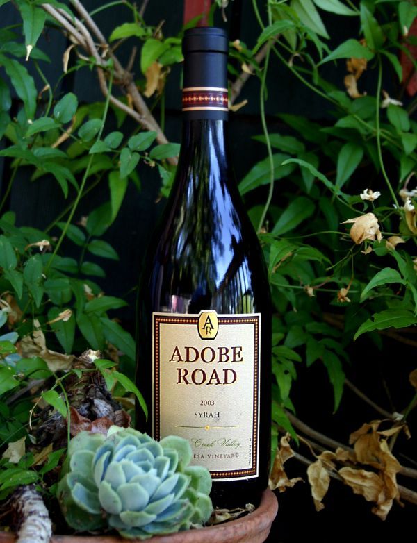 Adobe Road 2003 Syrah 750ml Wine Bottle