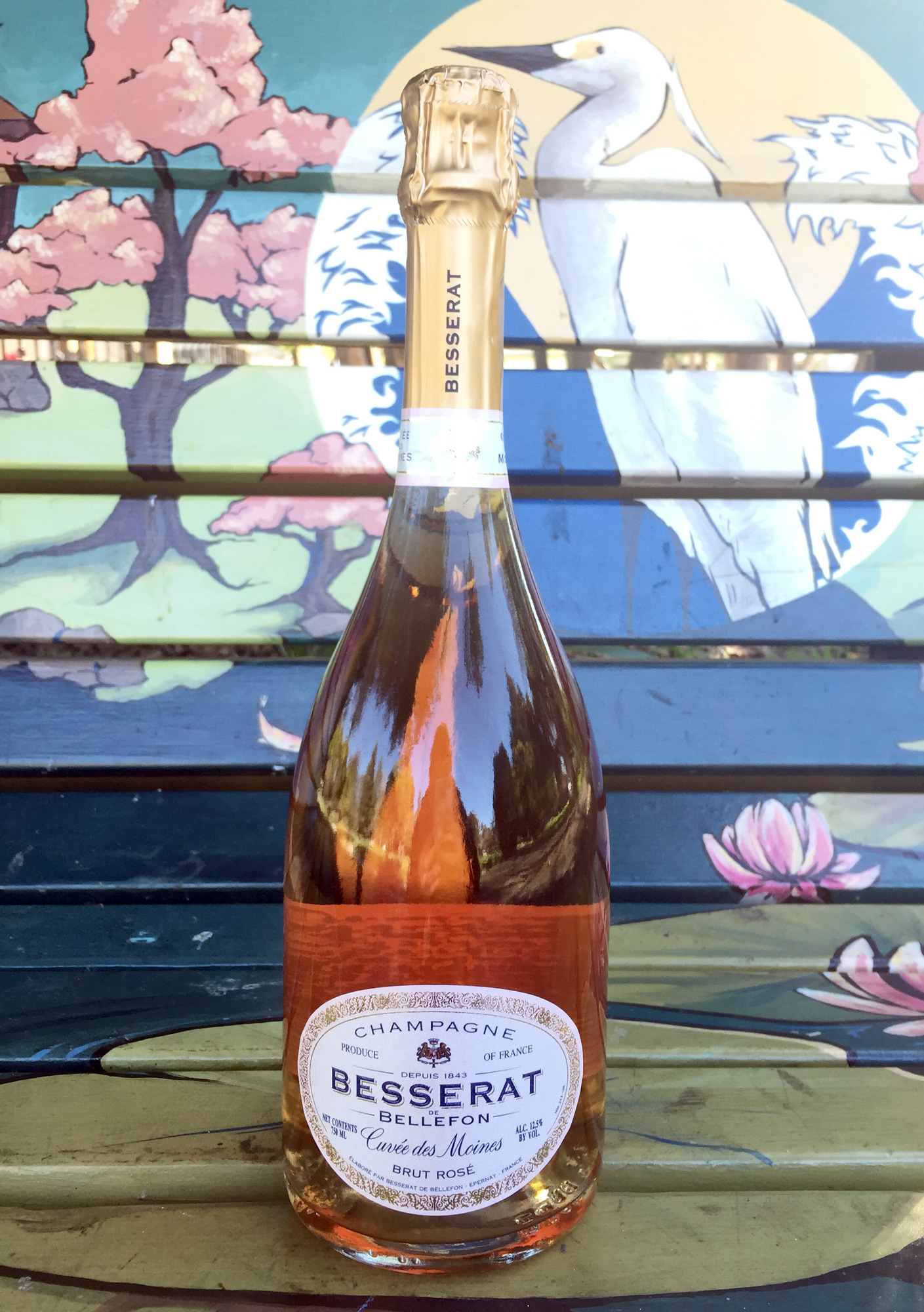Besserat de Bellefon NV "Cuvee de Moines" Brut Rose Champagne 750ml Wine Bottle