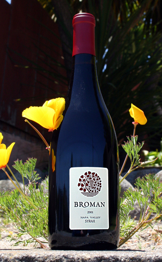Broman Cellars 2001 Napa Valley Syrah 750ml Wine Bottle