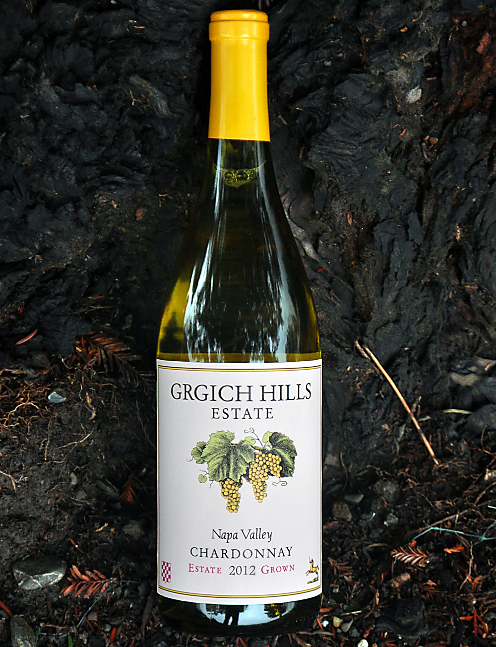 Grgich Hills Estate 2012 Estate Grown Napa Valley Chardonnay 750ml Wine Bottle