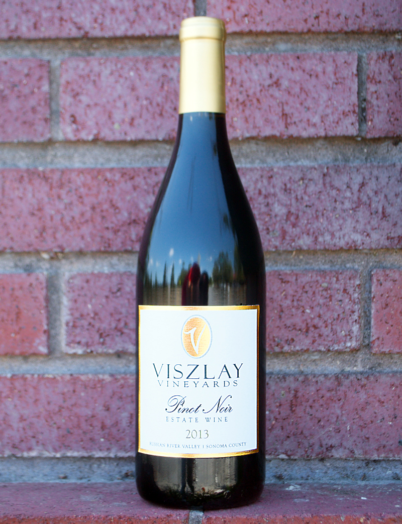 Viszlay Vineyards 2013 Russian River Valley Estate Pinot Noir 750ml Wine Bottle
