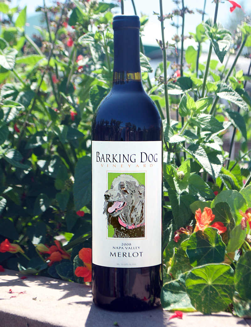 Barking Dog Vineyard 2008 Napa Valley Merlot 750ml Wine Bottle