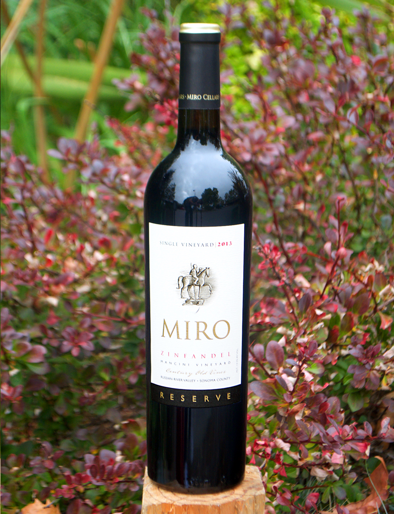 Miro Cellars 2013 Russian River Valley Mancini Vineyard Century Old Vines Zinfandel 750ml Wine Bottle