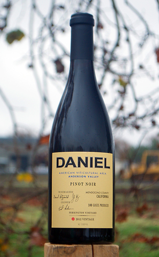 Daniel 2012 Anderson Valley Ferrington Vineyard Pinot Noir 750ml Wine Bottle