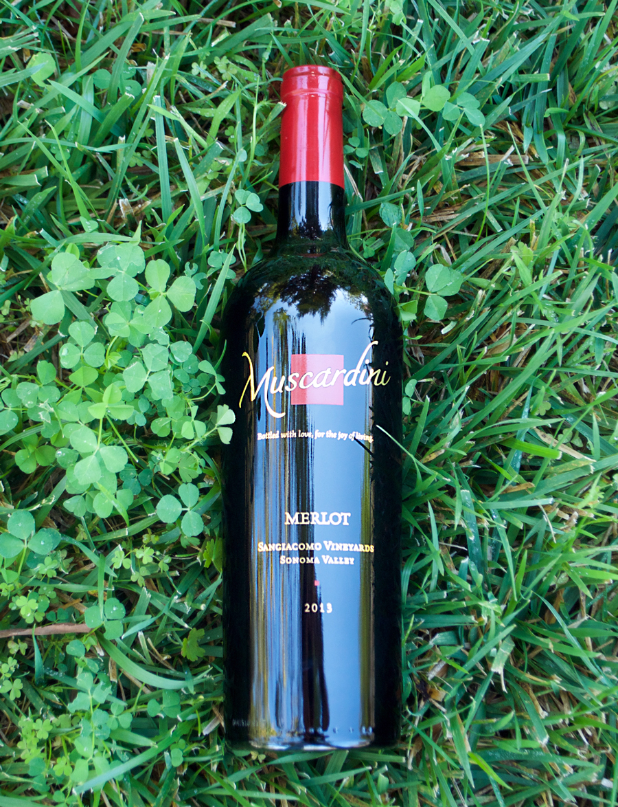 Muscardini Cellars 2013 Sangiacomo Vineyards Merlot 750ml Wine Bottle