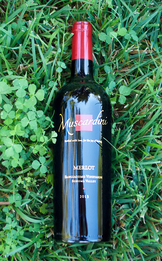 Muscardini Cellars 2013 Sangiacomo Vineyards Merlot 750ml Wine Bottle