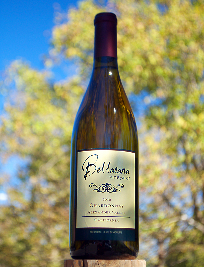 Bellacana Vineyards 2012 Alexander Valley Chardonnay 750ml Wine Bottle