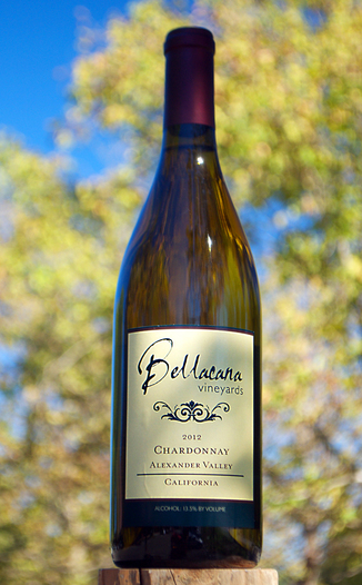Bellacana Vineyards 2012 Alexander Valley Chardonnay 750ml Wine Bottle