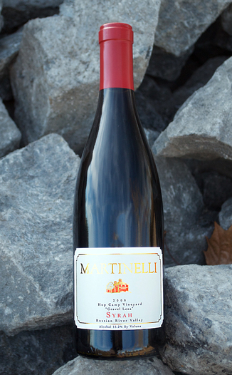 Martinelli 2008 Hop Camp “Gravel Lens” Syrah 750ml Wine Bottle