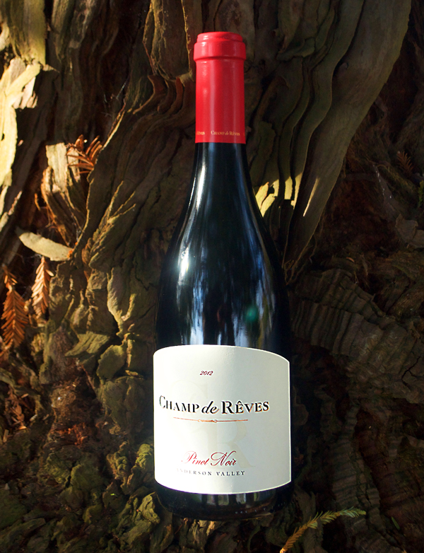 Champ de Reves 2012 Anderson Valley Pinot Noir 750ml Wine Bottle