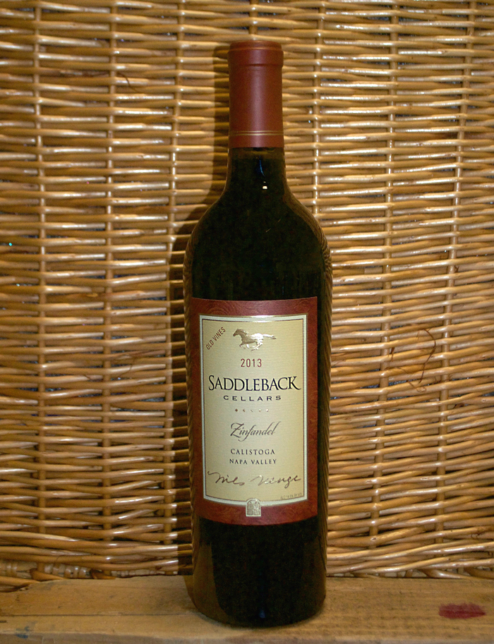 Saddleback Cellars 2013 Napa Valley Old Vine Zinfandel 750ml Wine Bottle